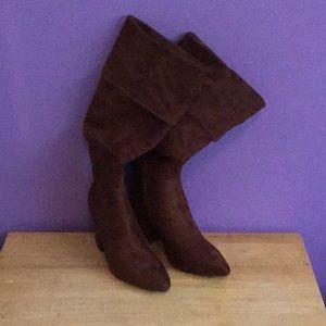 Just Fab caramel boots. Size 8.5.